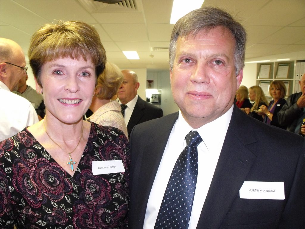 Martin van Breda, 54, with wife Teresa, 55, at the opening of the Engel & Völkers in Mooloolaba Martin van Breda, 54, with wife Teresa, 55, at the opening of the Engel & Völkers in Mooloolaba